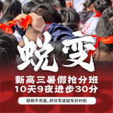 【新高三暑假抢分班】10天9夜怒提30分！